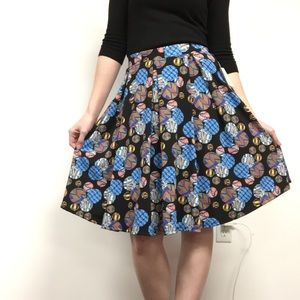NWT LuLaRoe Small Madison Skirt Black Dots